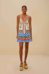 Picnic Peppers Ainika Off-White Mini Dress