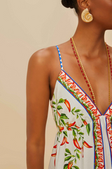 Picnic Peppers Ainika Off-White Mini Dress