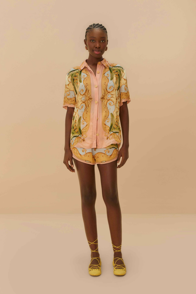 Banana Royalty Kaleidoscope Multicolor Shirt