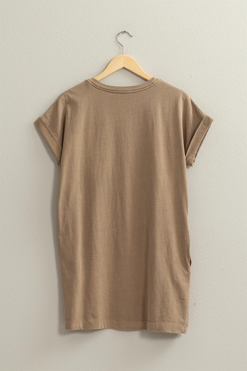 Gray Ricki T-Shirt Mini Dress Mini Dress