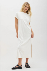 Antique White Relaxed Tee Dress tee dress