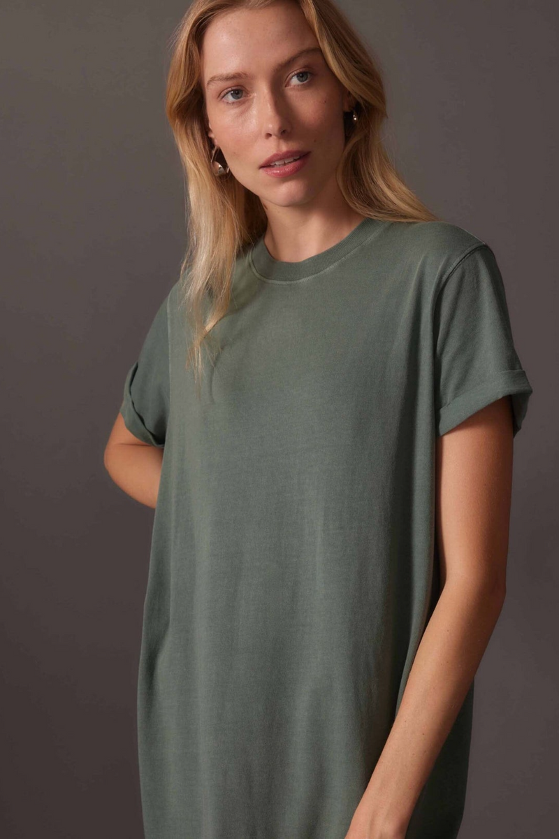 Dark Slate Gray Relaxed Tee Dress tee dress