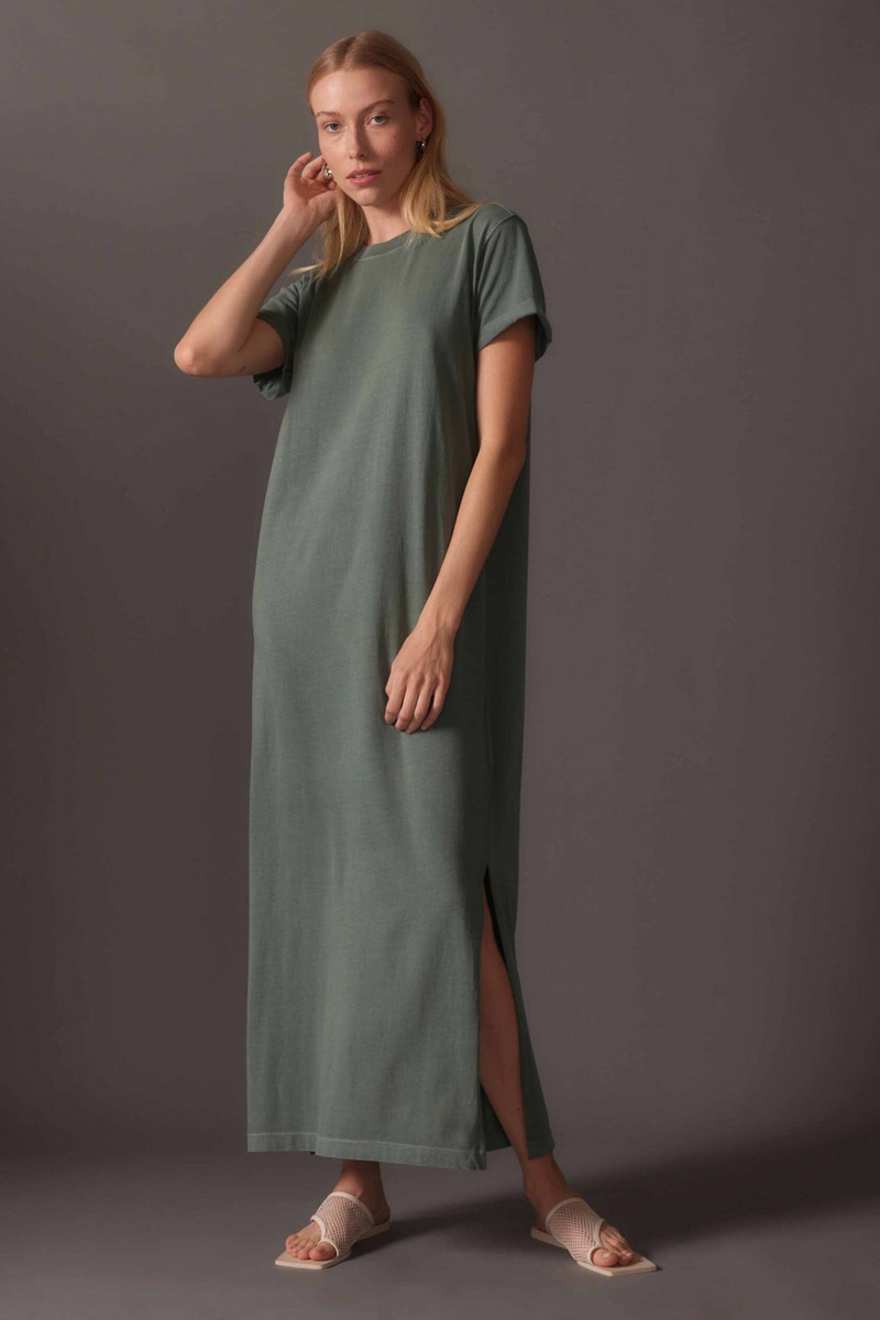 Dark Slate Gray Relaxed Tee Dress tee dress