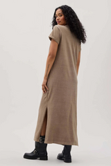 Light Gray Relaxed Tee Dress tee dress