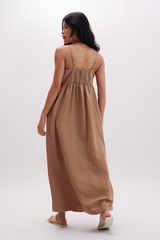 Lavender Linen Maxi Dress Maxi Dress