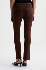 Lavender Mari Mid-Rise Slim Straight | Wood Brown Jeans