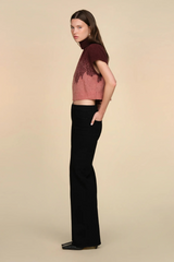 Black Harper Ombre Knit Top Sweater