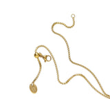 White Smoke Waterproof Gold Box Chain Pearl Pendant Necklace Necklace