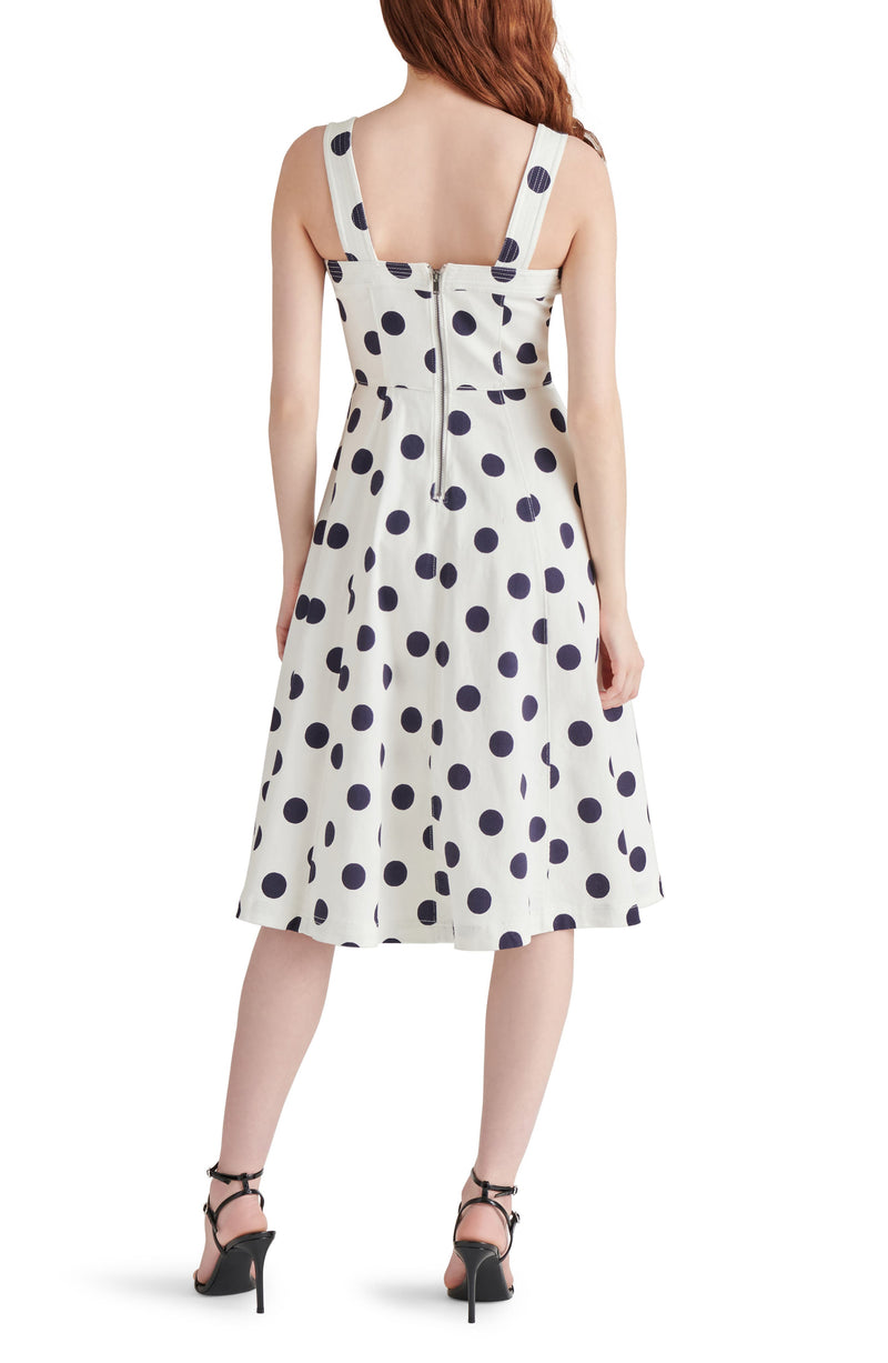 Light Gray Dolly Dress Midi Dress