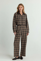 Light Gray Ellis Jacket in Ashwood Plaid Jacket