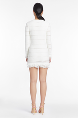 White Smoke Murphy Knit Dress Mini Dress