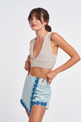 Light Gray Jenni Engineered Shorts Shorts