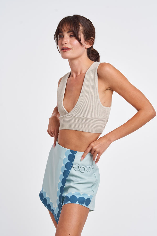 Light Gray Jenni Engineered Shorts Shorts