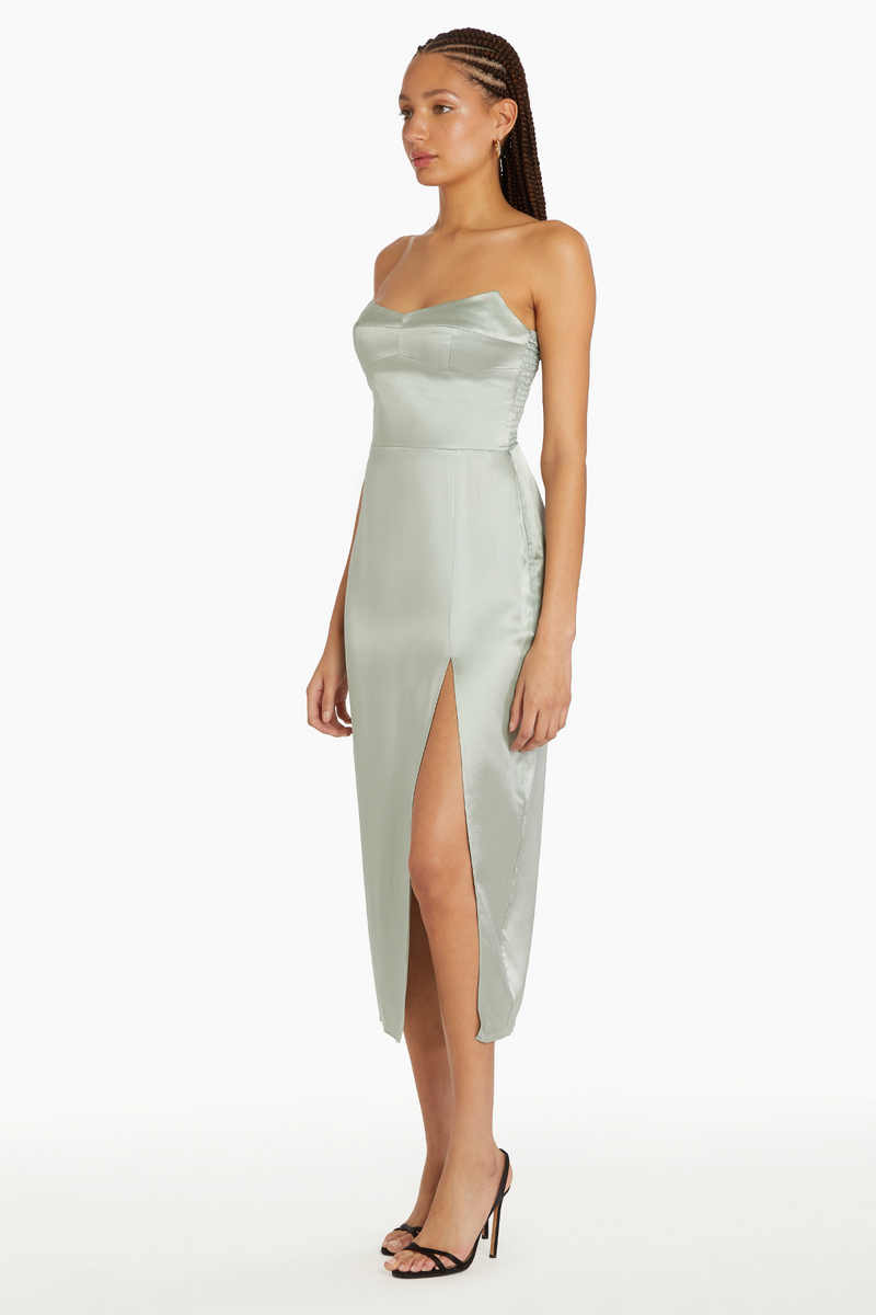 White Smoke Ivy Dress Midi Dress