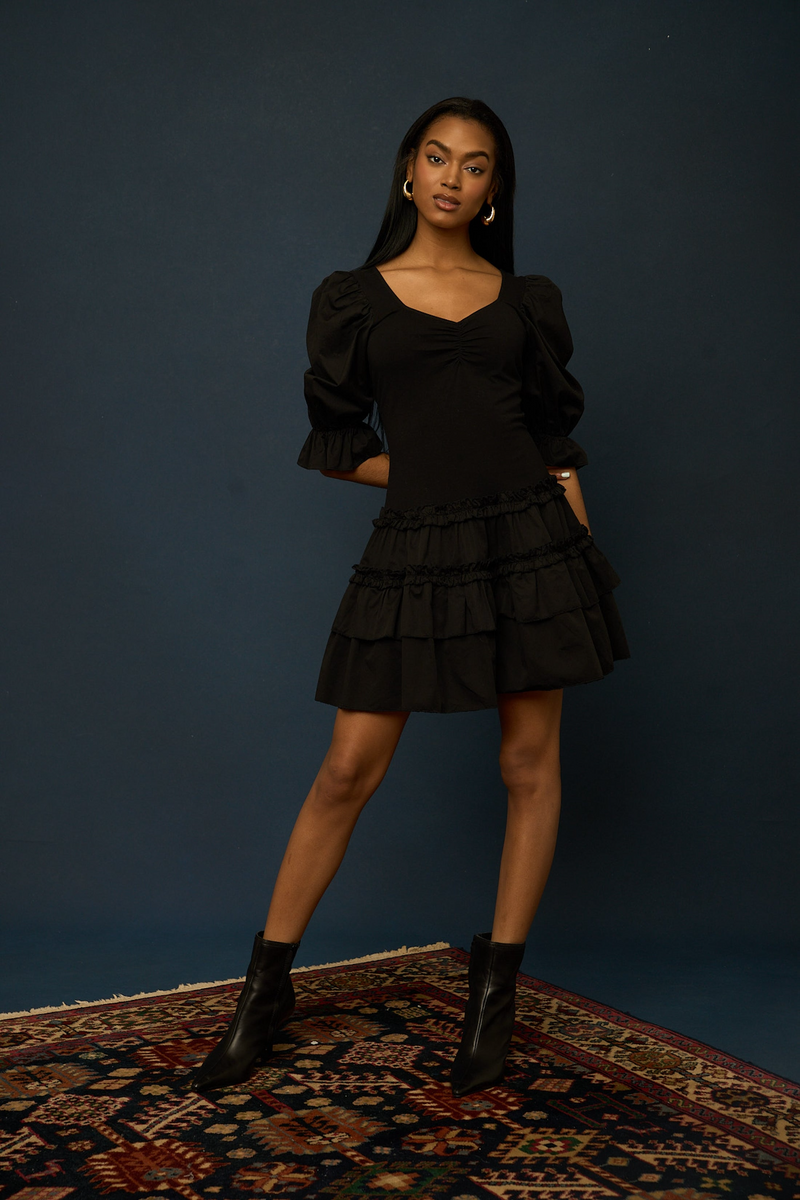 Black Andrea Mini Dress Mini Dress