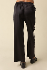 Light Gray Marge Satin Track Pant Pant