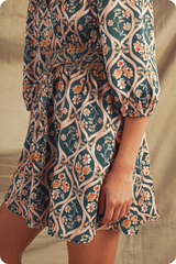Rosy Brown The Rose Floral Mini Dress Mini Dress