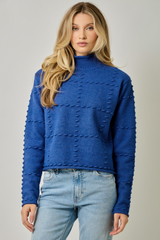 Dark Gray Pretty Pom Pom Sweater Sweater