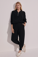 Light Gray Hawley Half Zip Sweat Sweater