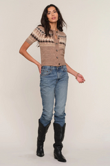 Light Gray Positano Cardi Cardigan