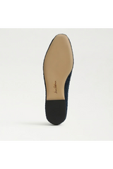 Ruthie Woven Ballet Flat | Oasis Navy Suede