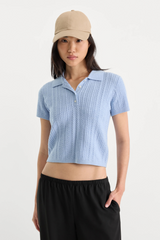 The Micro Cable Polo Top