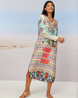 Light Gray Ava Tiger Dress Dresses