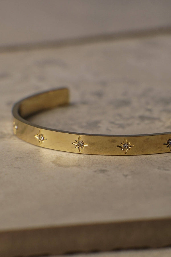 Dim Gray Zuzanna Gold Star Cuff Bracelet Bracelet