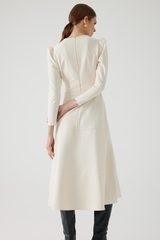 Light Gray Angela Dress Midi Dress