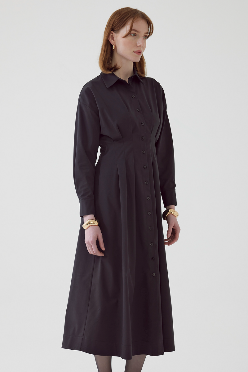 Dark Slate Gray Billie Dress Midi Dress