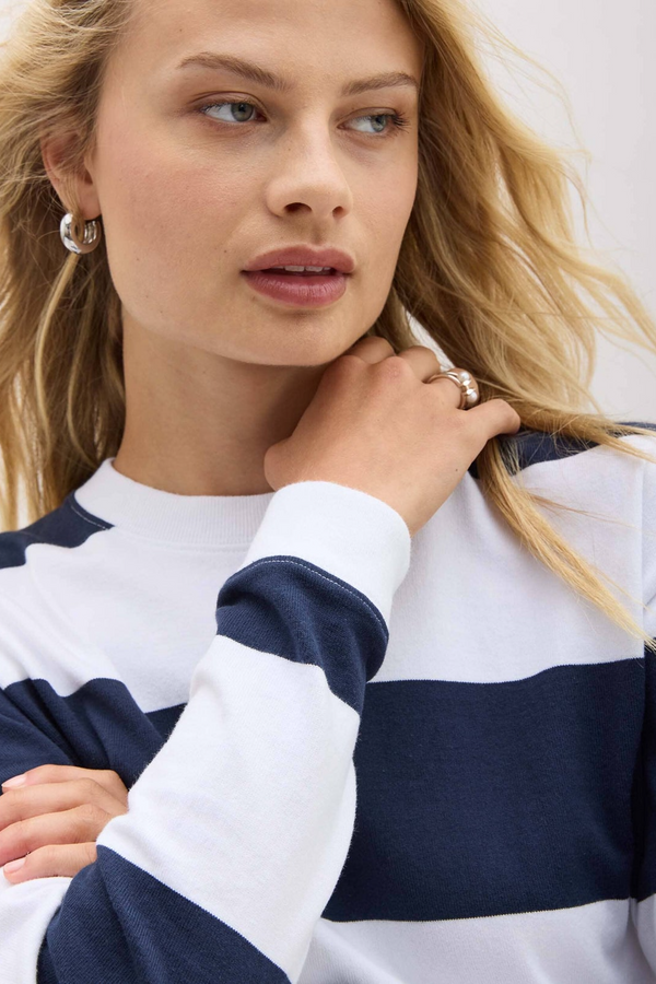 Light Gray Rugby Pullover Sweater