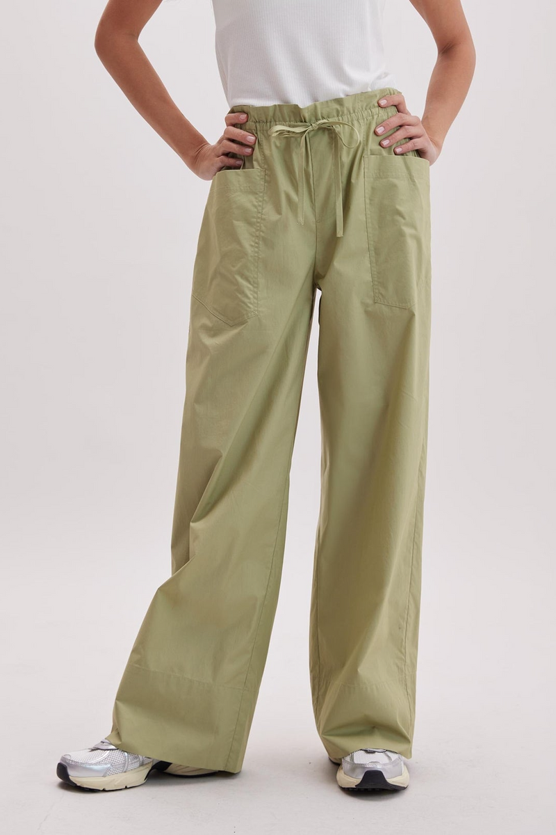Light Gray Weekend Poplin Pant Pant