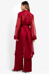 White Smoke Angelico Trench Coat