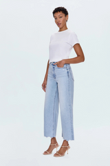 Lavender Lana Crop Cuff High Rise Ultra Wide Leg | Sun Kissed Vintage Jeans