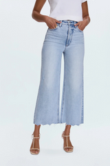 Lavender Lana Crop Cuff High Rise Ultra Wide Leg | Sun Kissed Vintage Jeans