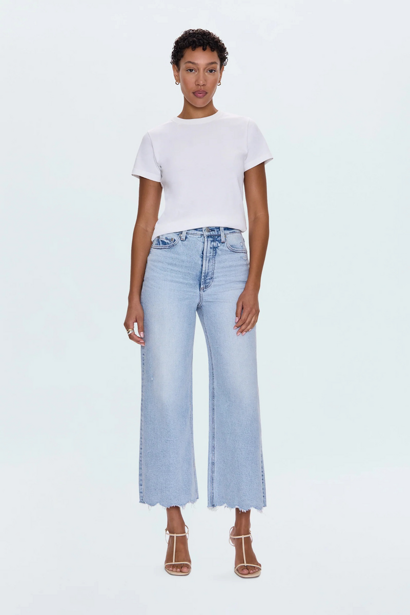 Lavender Lana Crop Cuff High Rise Ultra Wide Leg | Sun Kissed Vintage Jeans