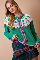 Tan The Merry Little Cardigan Sweater