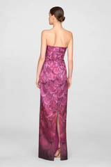 Lavender Cleo | Strapless Column Gown Formal Dress