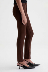 Lavender Mari Mid-Rise Slim Straight | Wood Brown Jeans