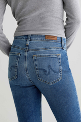 Light Gray Mari Mid-Rise Slim Straight | 15 Years Shoreline Jeans