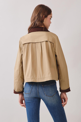 Light Gray September Song Cropped Jacket Jacket
