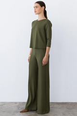 Lavender Scuba Standard Wide Leg Pant Pant