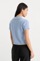 The Micro Cable Polo Top