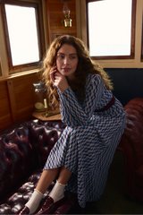 White Smoke Langley Dress in Multi Knit Maxi Dress