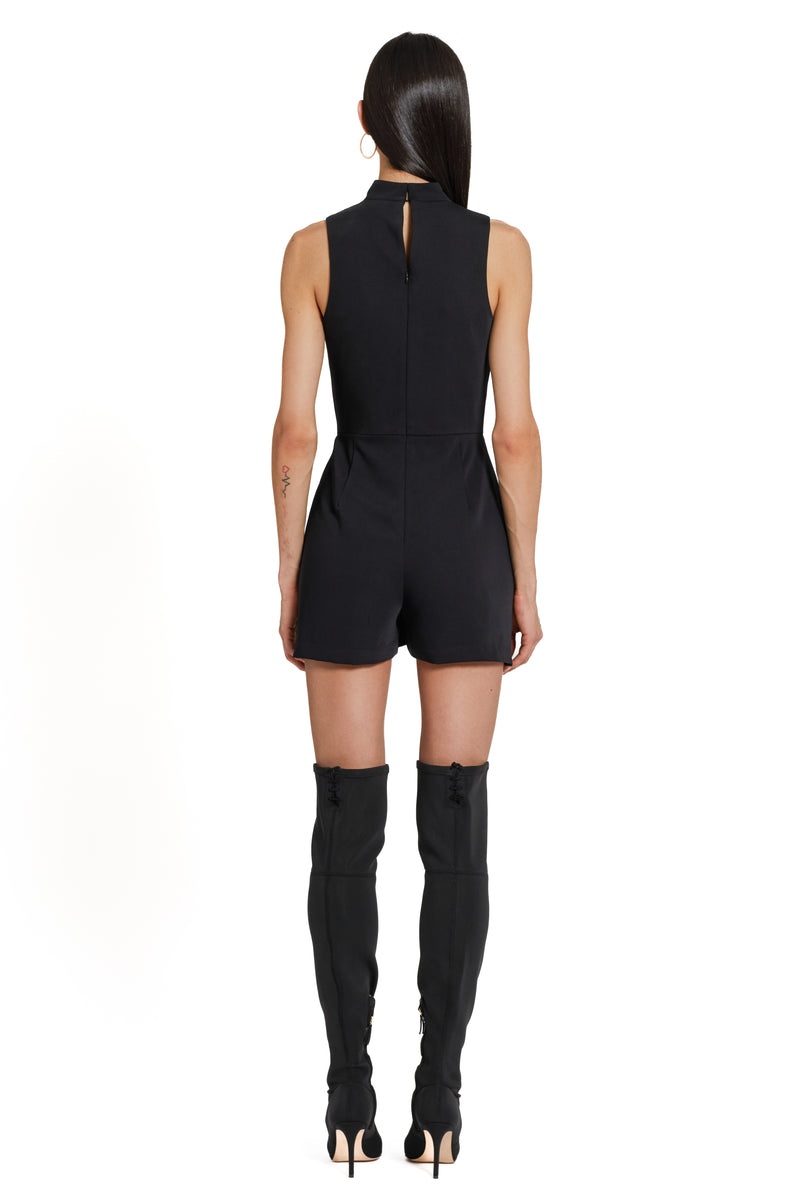 Dark Slate Gray Reed Romper Romper