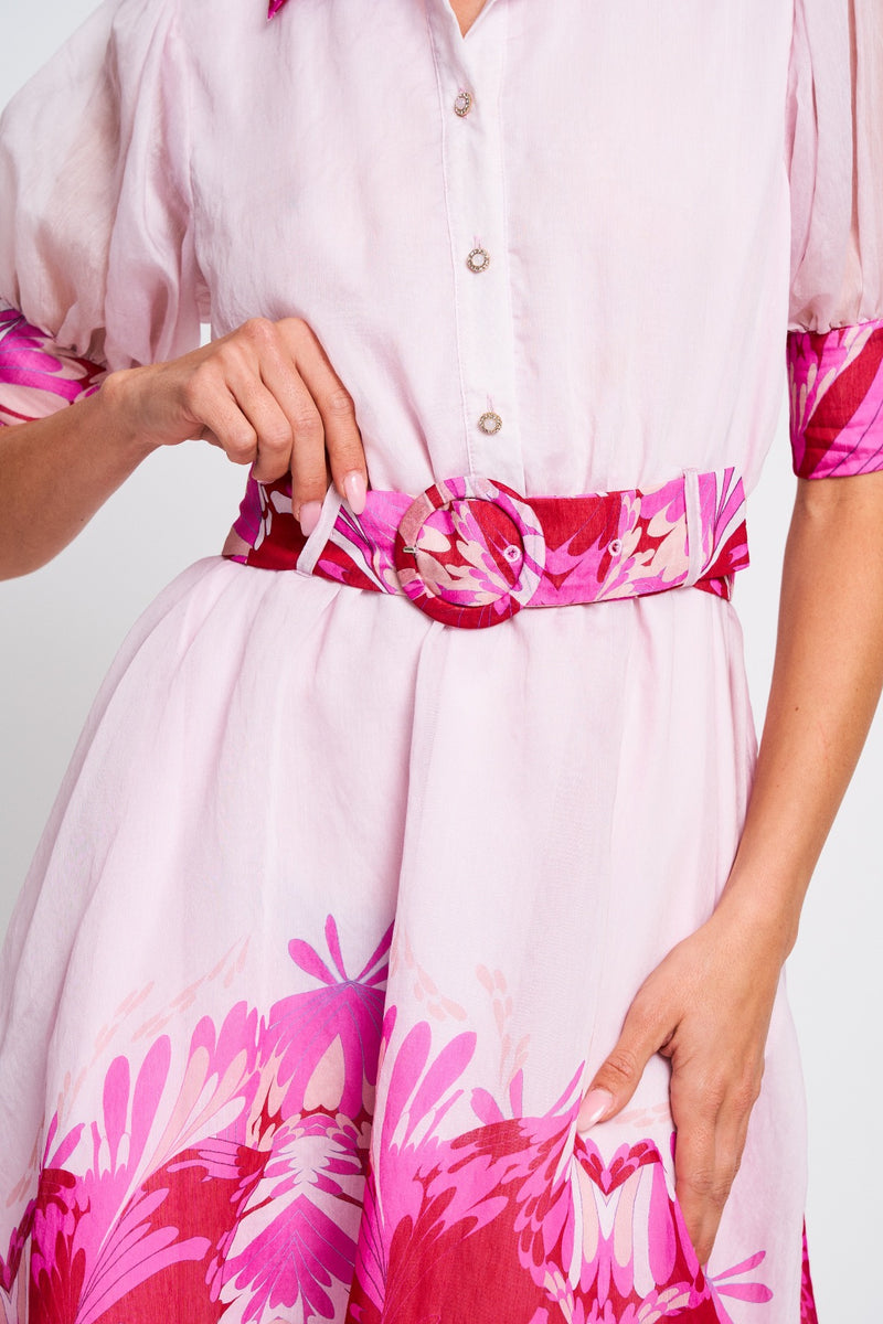 Misty Rose Bada Printed Mini Dress Mini Dress