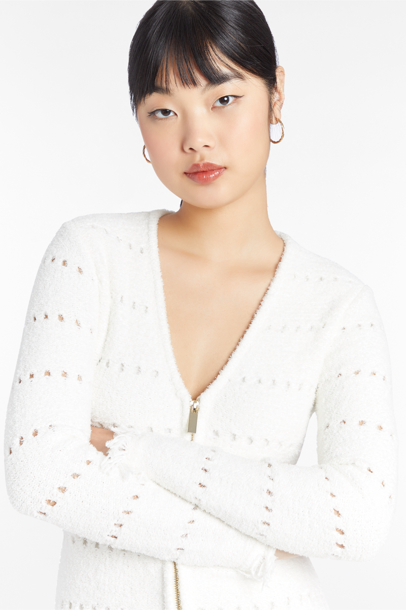 White Smoke Murphy Knit Dress Mini Dress
