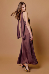 Rosy Brown Ives Maxi Dress in Lueur Maxi Dress