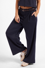 White Smoke Legacy Pants in Navy Ivory Pant