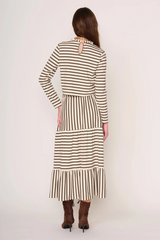 Gray Maya Skirt in Bone Moss Maxi Skirt